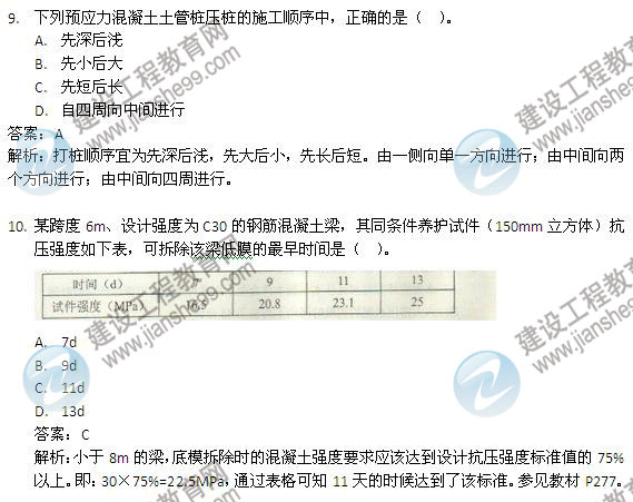 2013年二級建造師考試《建筑工程管理與實(shí)務(wù)》試題及答案解析