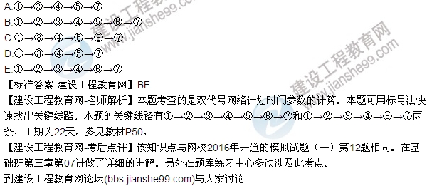 2016監(jiān)理質(zhì)量、投資、進度控制試題及答案（106-120）