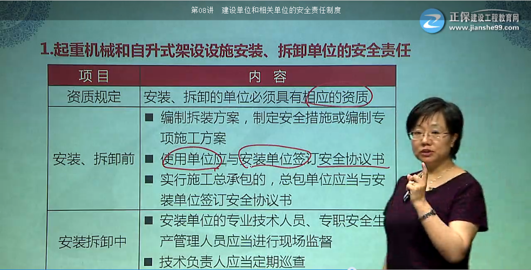 一建法規(guī)試題機械設(shè)備等單位相關(guān)的安全責任【點評】