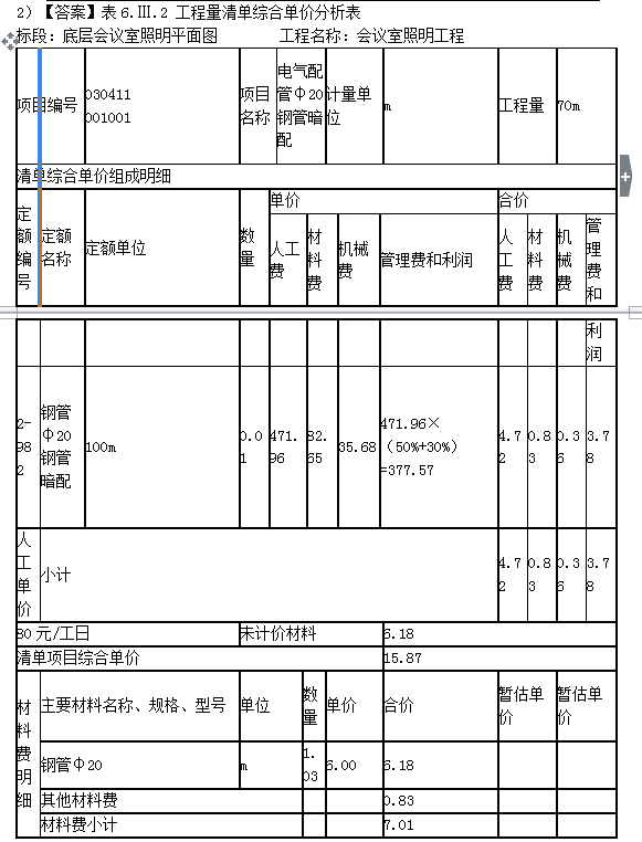 建設(shè)工程案例分析試題