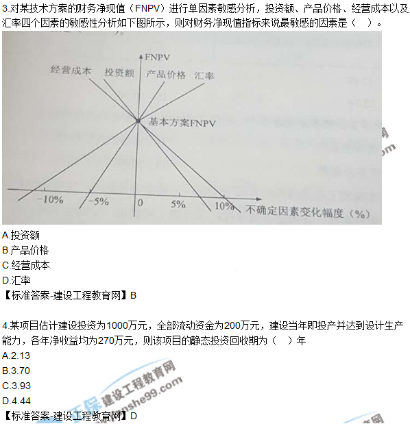 一級建造師工程經(jīng)濟考后試題解析