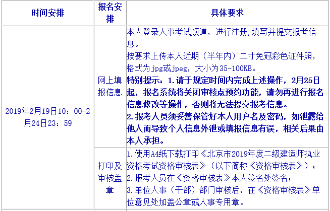 2019年北京二級(jí)建造師報(bào)名時(shí)間公布