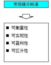 市場細(xì)分的標(biāo)準(zhǔn)