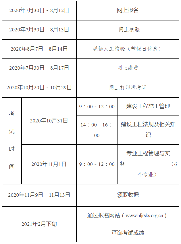 黑龍江二級建造師報名時間節(jié)點