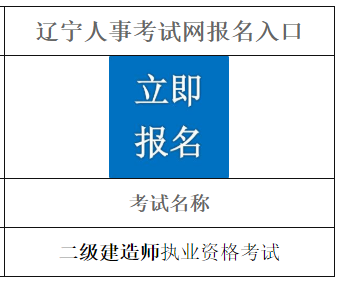 2021年遼寧二建報名入口